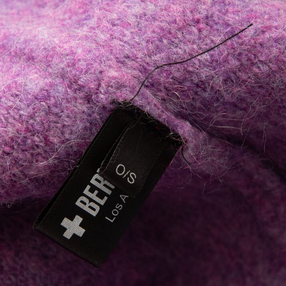 + Beryll Vivi Cashmere Cardigan Sweater Relaxed Coat Hood Purple Lilac One Size - Picture 5 of 8